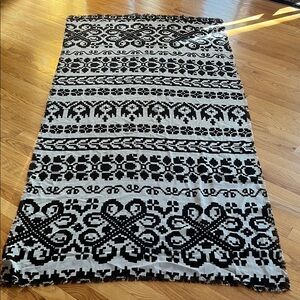 Michael Stars Black and White Knit Scarf. 3 feet by 6 feet. Excellent condition